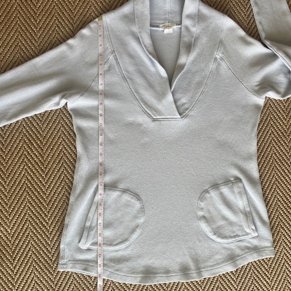 Mododoc tunic sweatshirt v-neck long sleeve periwinkle Small - Picture 8 of 14